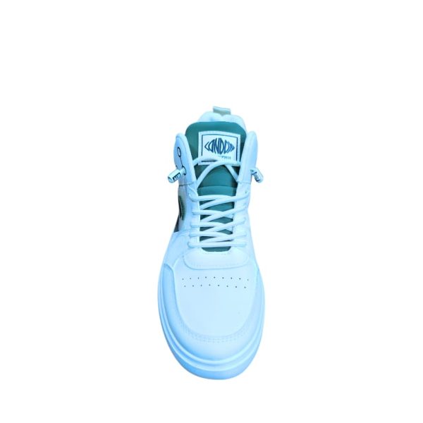 White and Beige Sneakers with Bold "G-SPEED" , Perfect for Stylish and Sporty Looks